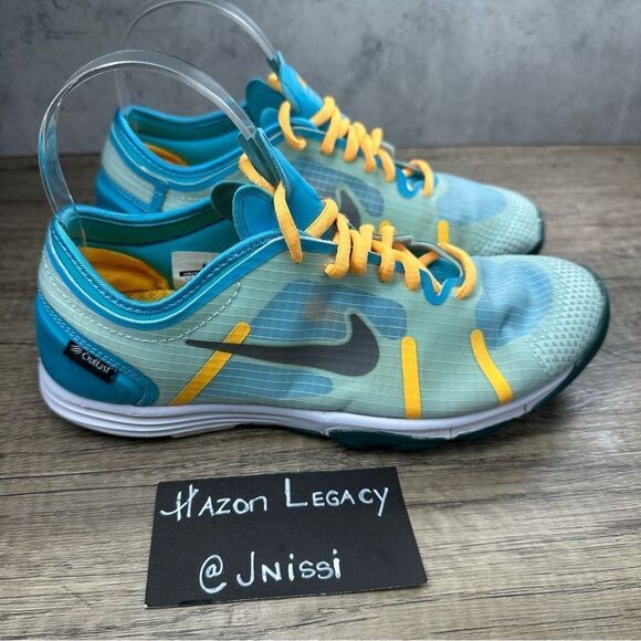 Nike~Women’s~Lunar Element Teal/Gold  Training Sneakers~Size 7 - Picture 2 of 8